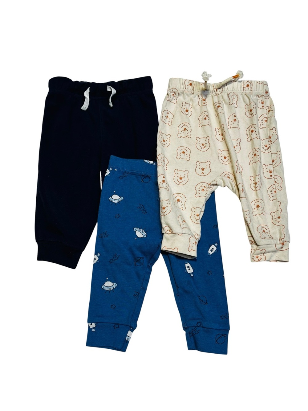 Joe Fresh 3-Pack Kids Joggers‎ - Navy, Blue, Cream Bear Print